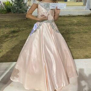 Elegant Pink Kids Formal Dress